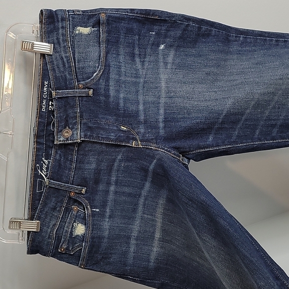 Levi's distressed demi curve boot cut jeans size 27 x 30 - Picture 4 of 11